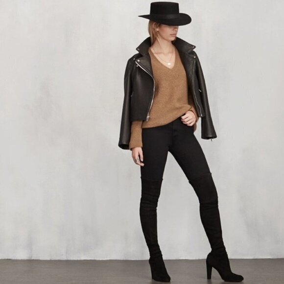 💕REFORMATION💕 Evie Sweater ~ 100% Alpaca Wool Camel Brown XS - Picture 2 of 10